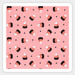 Candy Corn - Pink And Black Sticker